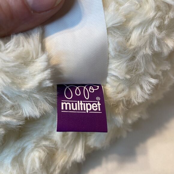 Multipet Sock-Face Lamb Chop Dog Toy w/Candy Cane Holiday Plush Soft Cute - Picture 9 of 16